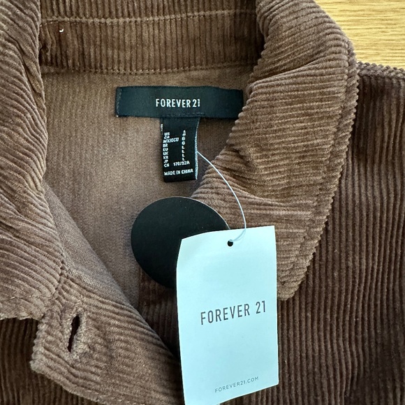 Forever 21 NWT Cropped Corduroy Jacket (L) - Picture 7 of 14